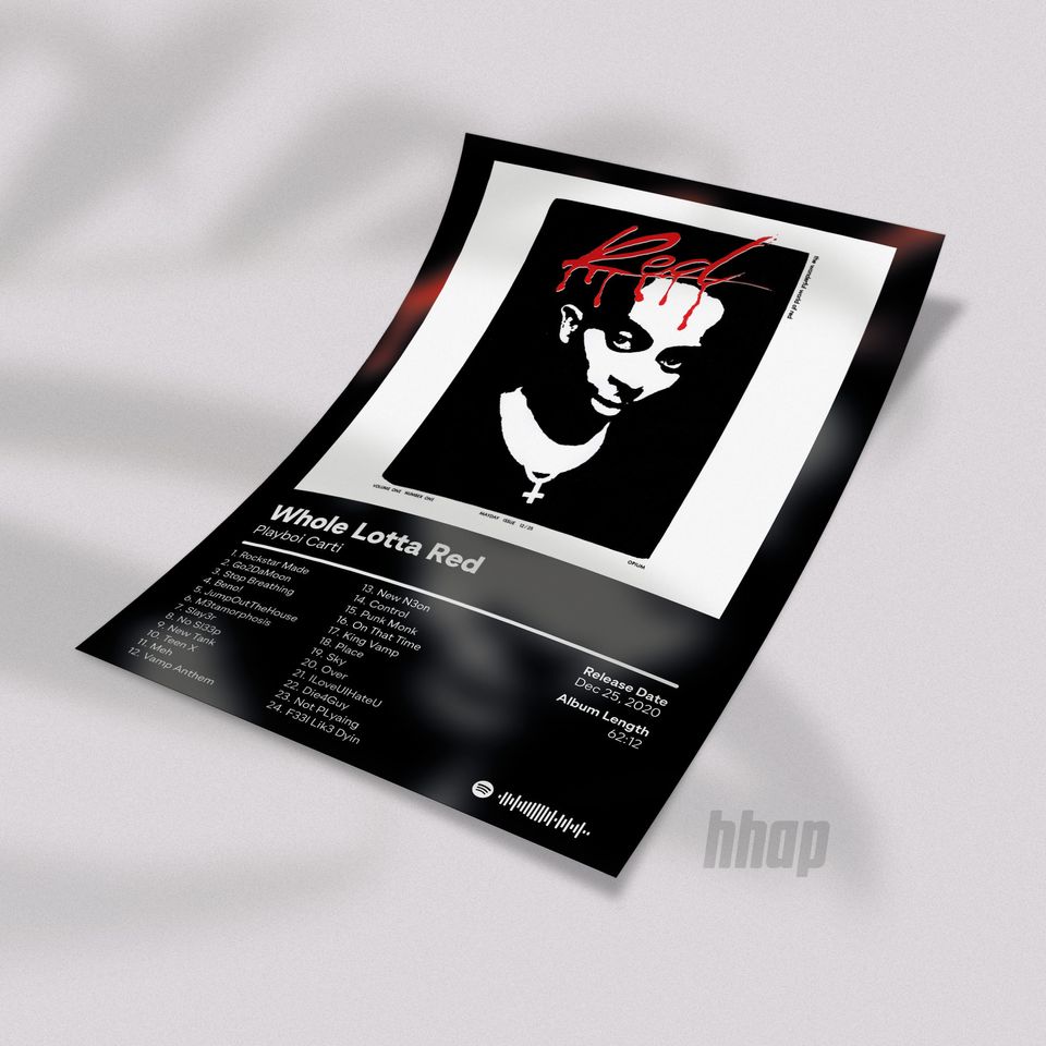 Playboi Carti - Whole Lotta Red - Album Poster