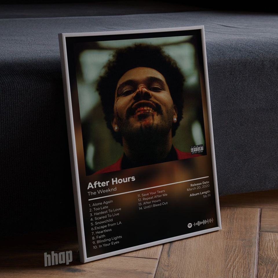 Weeknds - After Hours  Album Poster