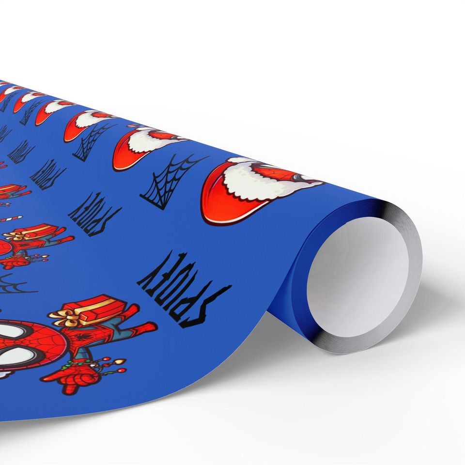 Spider Man Pattern Wrapping Paper | Superhero Spider Theme