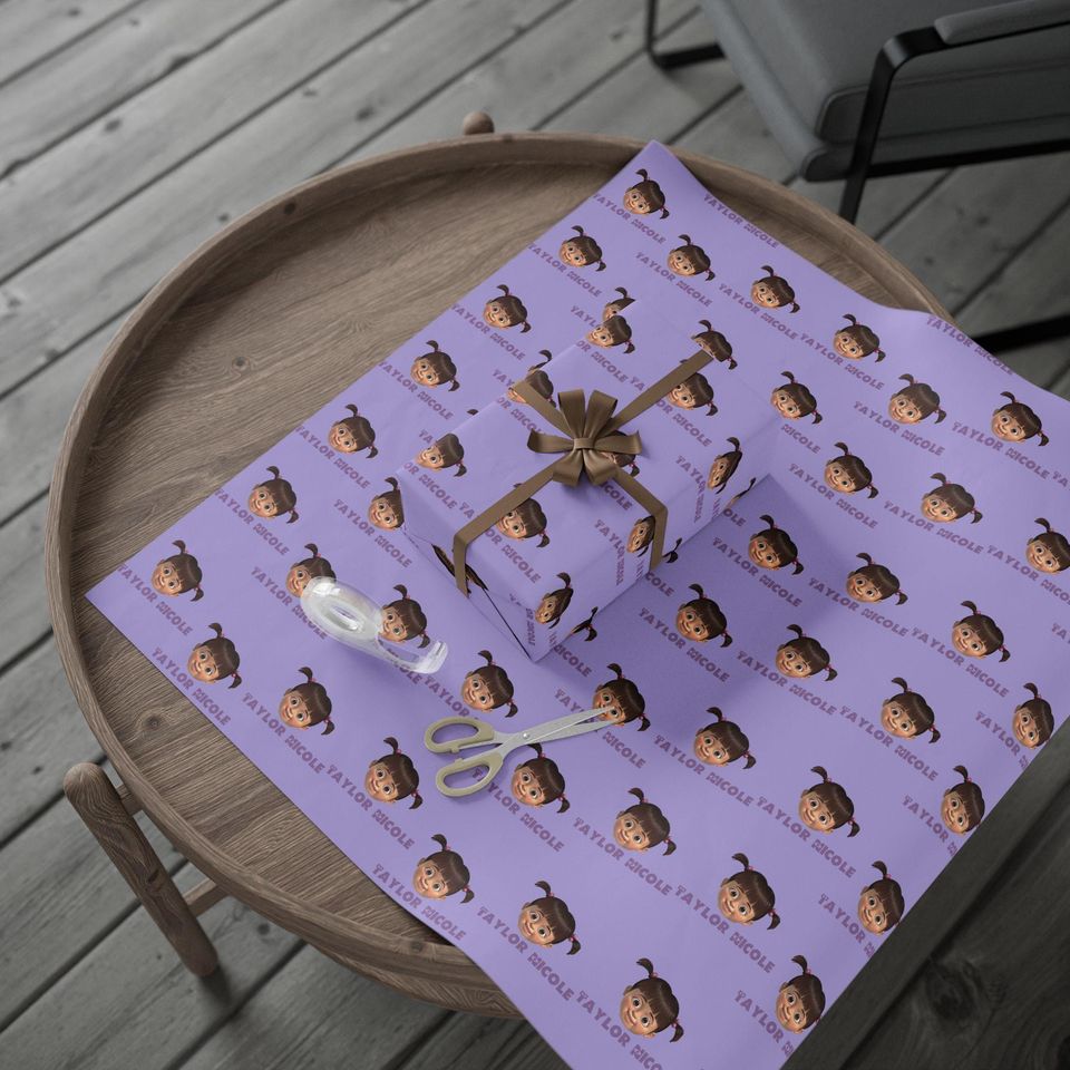 Boo From Monsters Inc Wrapping Paper | Personalized Gift Wrap
