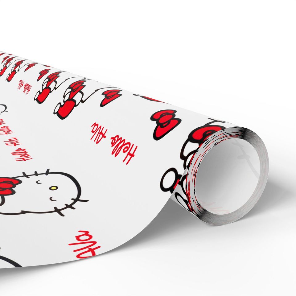 Hello Kitty  Pattern Wrapping Paper | Cute Cat Hawaiian Gift Wrap