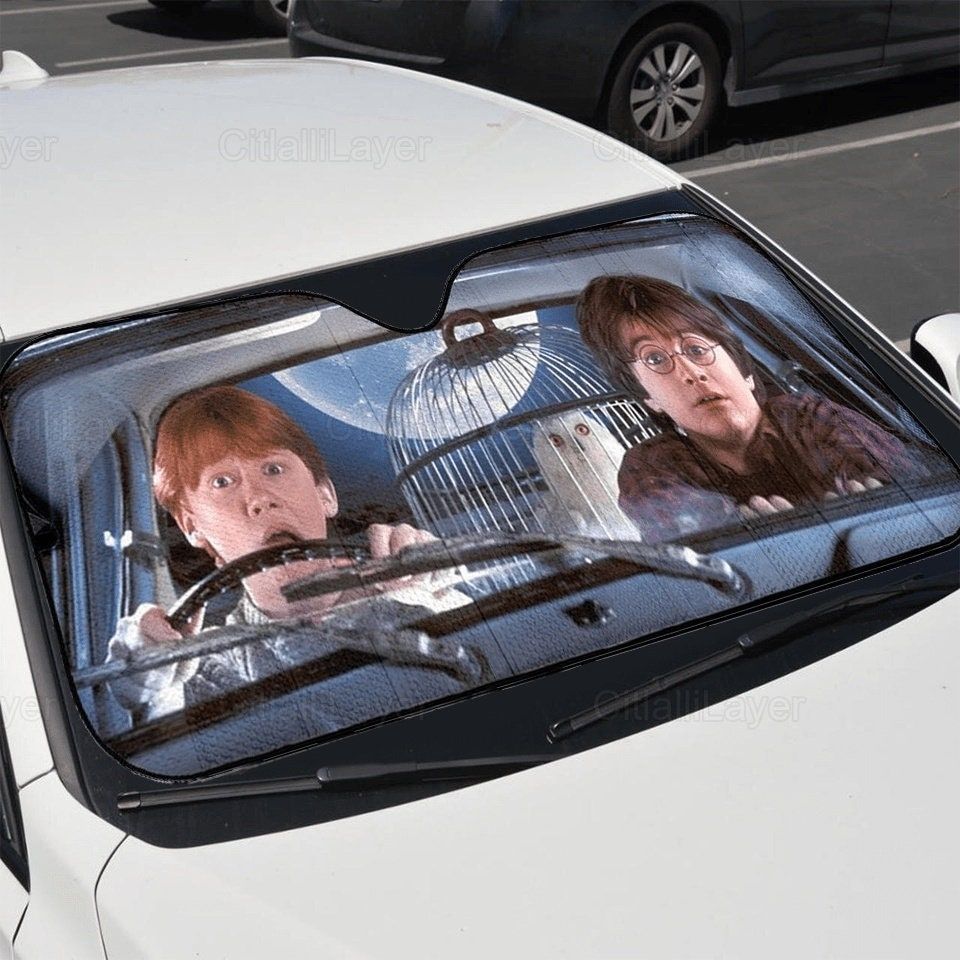Harry Car Sunshade, Harry Potter Windshield Sunshade, Harry Potter Car Decoration