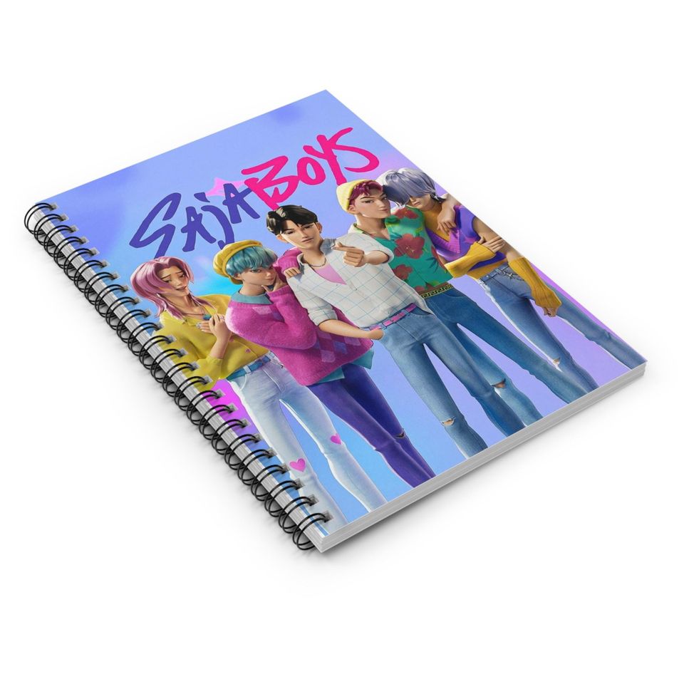 Saja Boys K-Pop Demon Hunters Spiral Notebook, Cute Stationery, Gift for fan