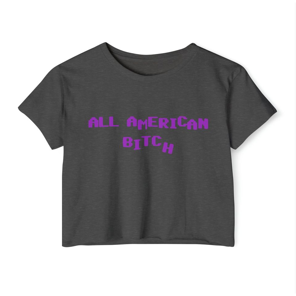 Olivia Rodrigo Inspired All American Bitch Crop Top