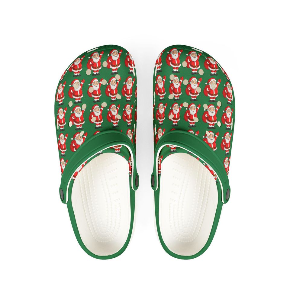 Santa Ugly Christmas Clogs