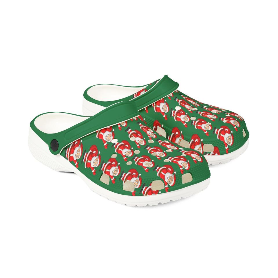 Santa Ugly Christmas Clogs