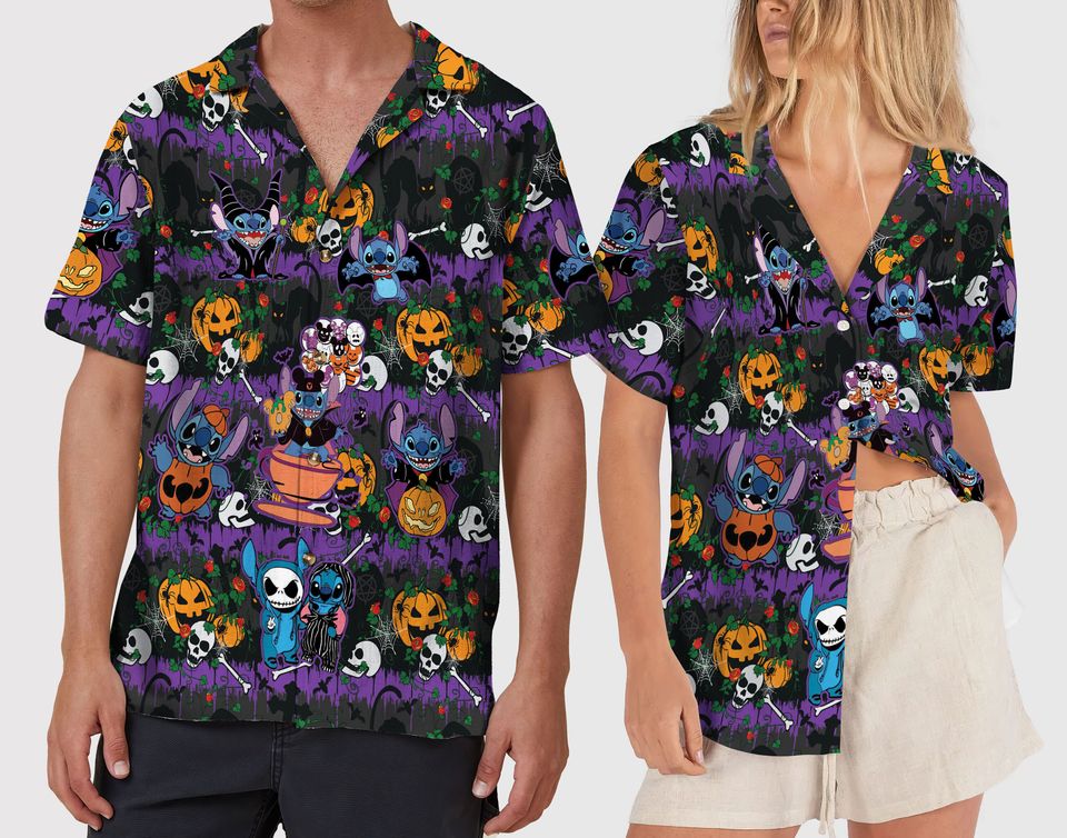 Disney Stitch Halloween Hawaiian