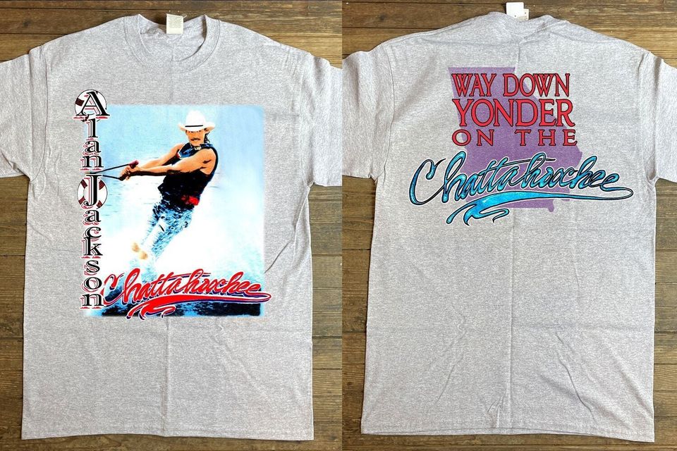 1992 Alan Jackson Way Down Yonder On The Chattahoochee T-Shirt