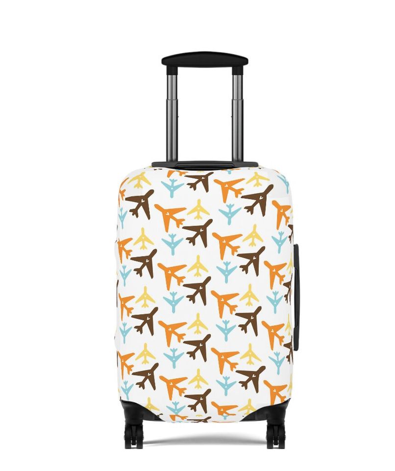 Multi-Color Plane Luggage Cover