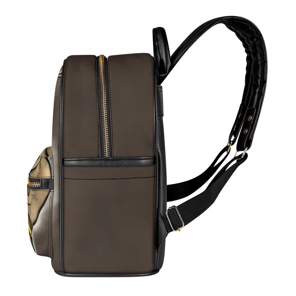 Steampunk Panda PU Mini Backpack