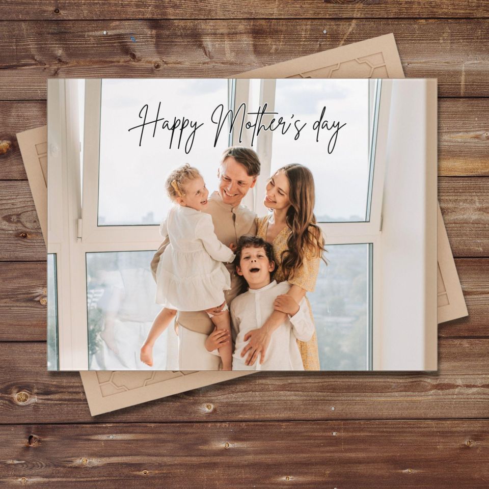 Custom Ceramic Photo Tile – Personalized Family Picture Keepsake