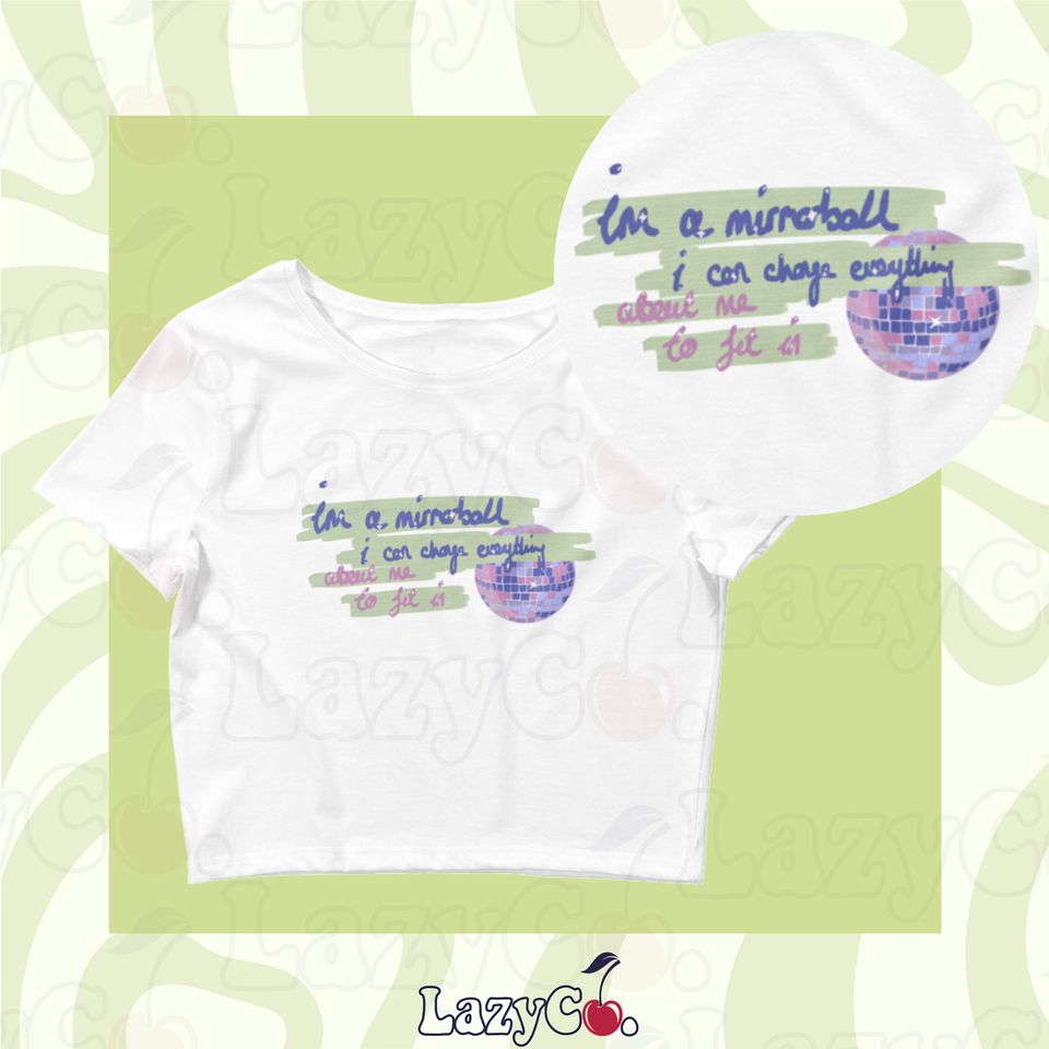 Mirrorball Crop Top