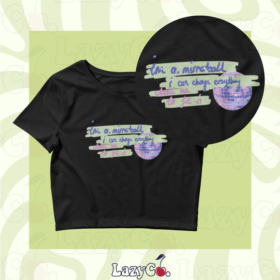 Mirrorball Crop Top