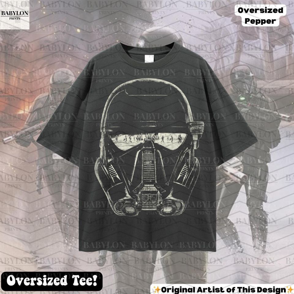 Oversized Star Wars Rogue One T-Shirt, Death Troopers, Rogue One, Andor Show, Scarif