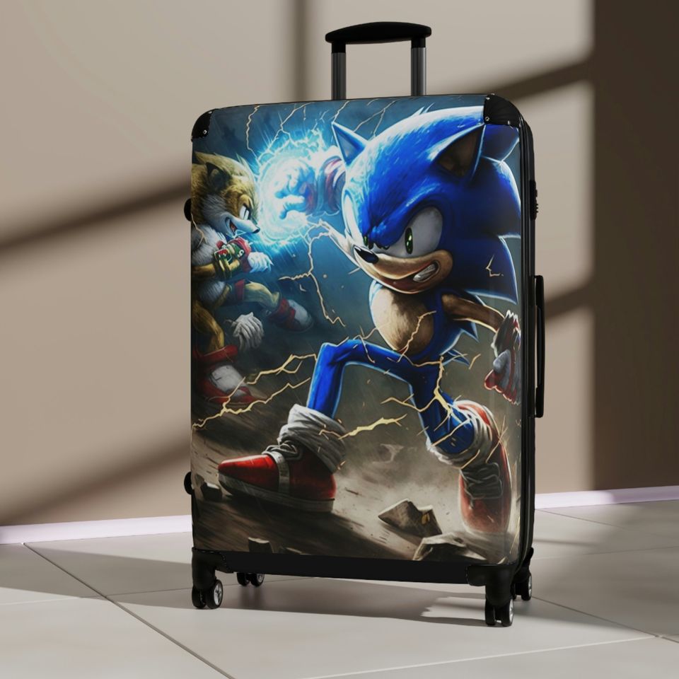 Supersonic Travel in Style with Sonic and Tales Suitcase