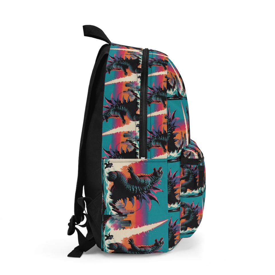god zilla wars Backpack, Fantasy Monster Backpack, Student, travel, everyday bag
