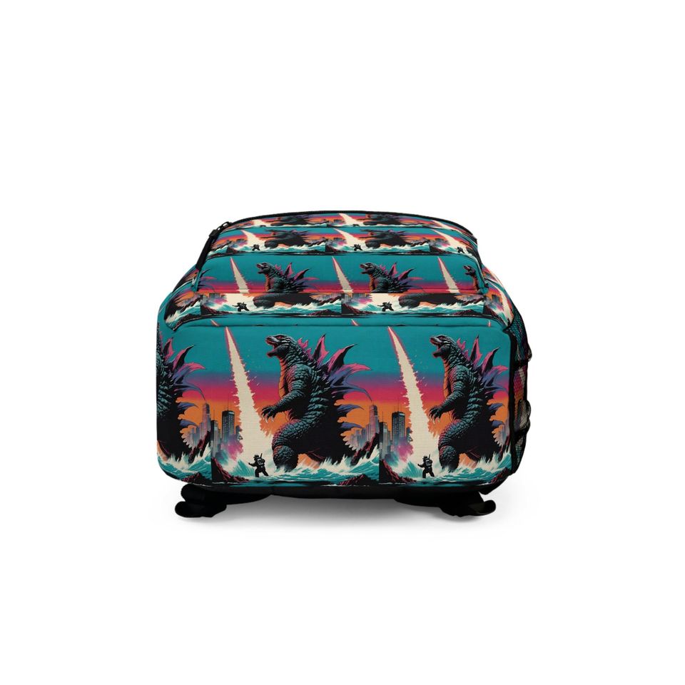 god zilla wars Backpack, Fantasy Monster Backpack, Student, travel, everyday bag