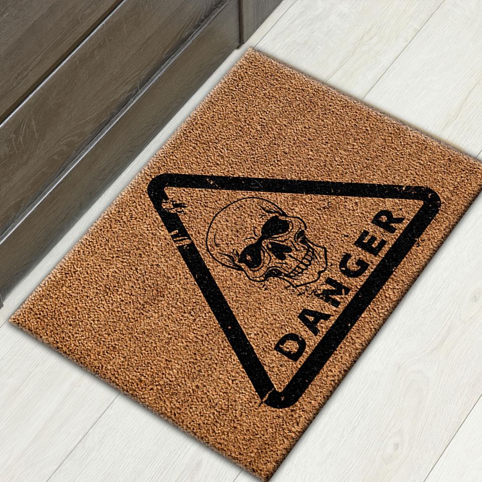 Danger Rug, Doormat Rug, Coco Design Rug