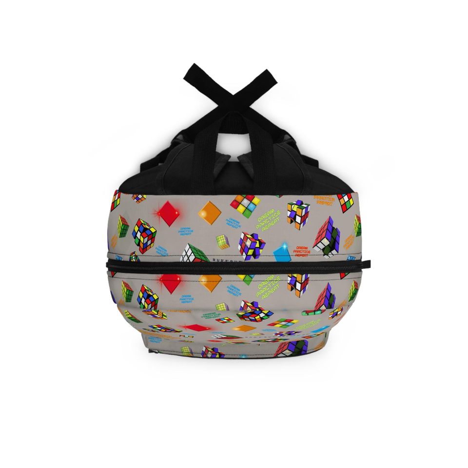 Beautiful Cube Design Backpack, Elegant Design Bag, Gift, Backpack for Cube Enthusiast, Gift for Students, Speedcube Competitors Bag