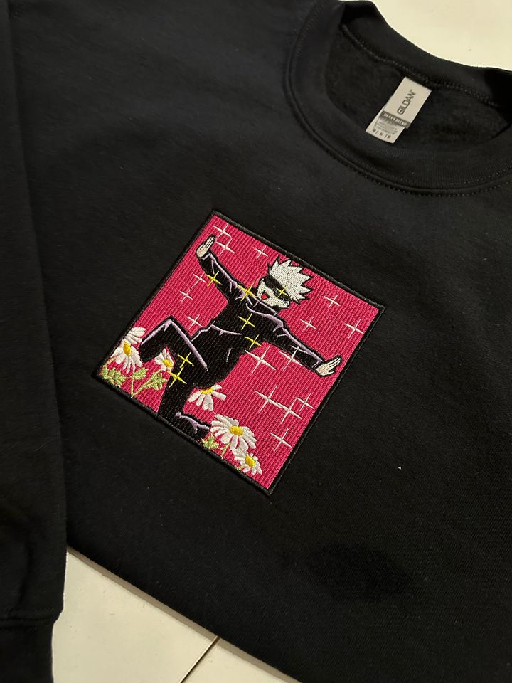 Gojo Jujitsu K.aisen Embroidered Crew Neck sweater