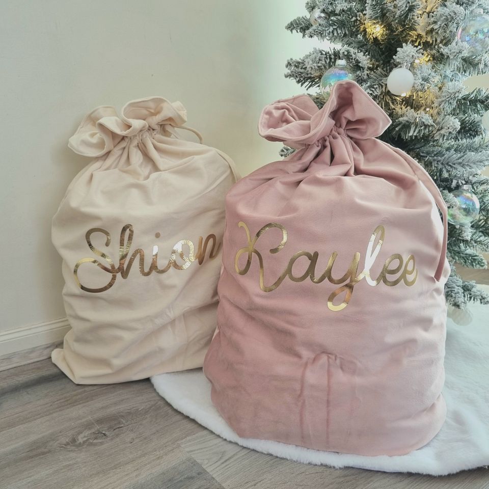 Christmas Sack | Personalised | Drawstring | Large |