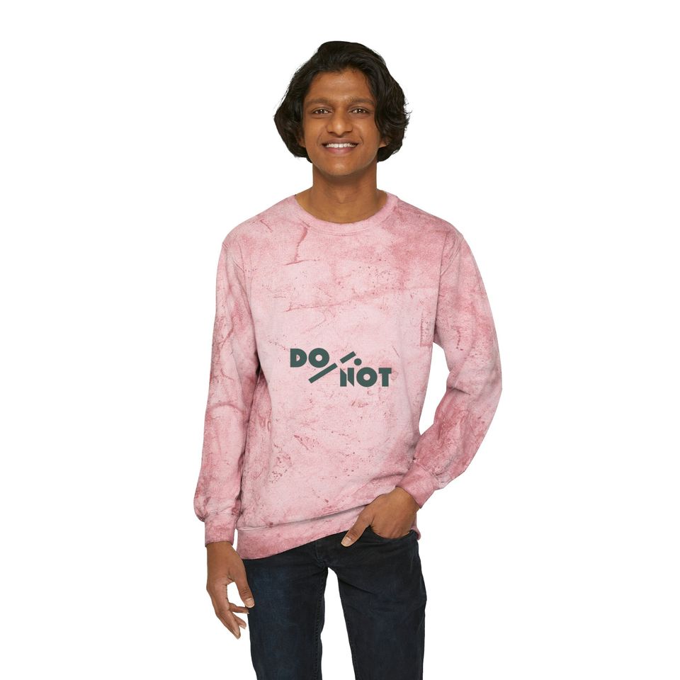 DO/NOT Unisex Color Blast Crewneck Sweatshirt