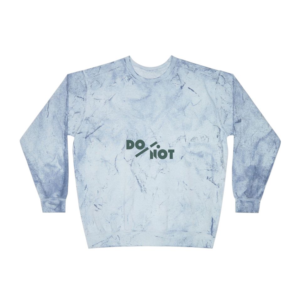 DO/NOT Unisex Color Blast Crewneck Sweatshirt