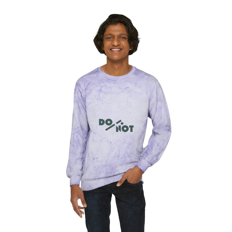 DO/NOT Unisex Color Blast Crewneck Sweatshirt