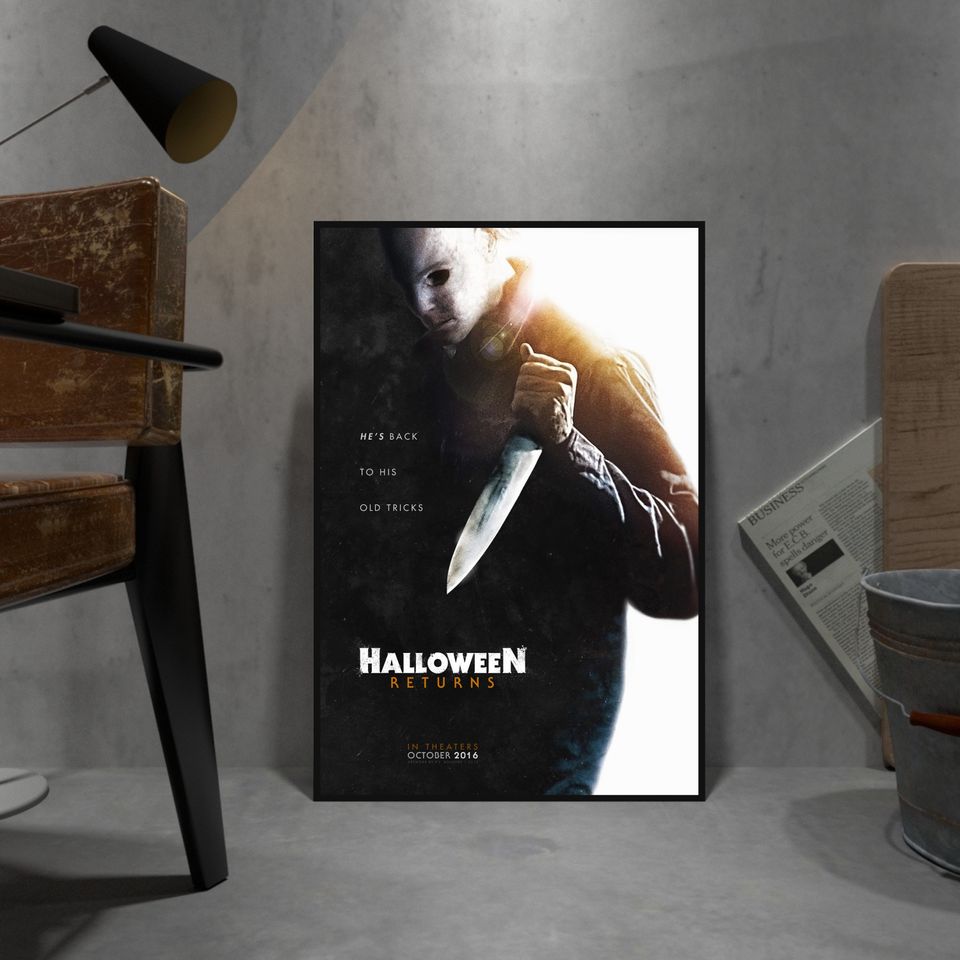 Halloween Poster, Michael Myers Wall Art, Wall Decor