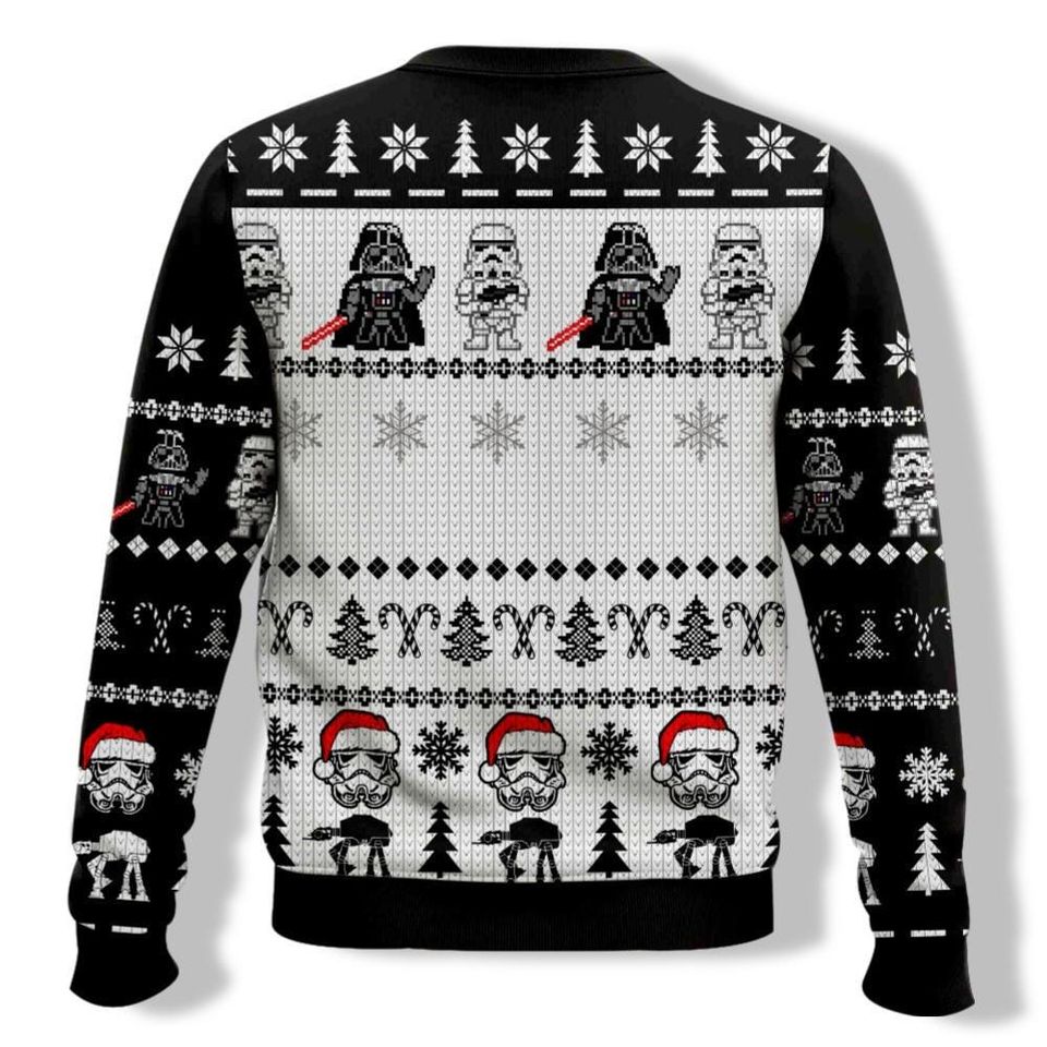 Darth Vader Stormtrooper Christmas Sweater, Disney Star Wars Ugly Sweater