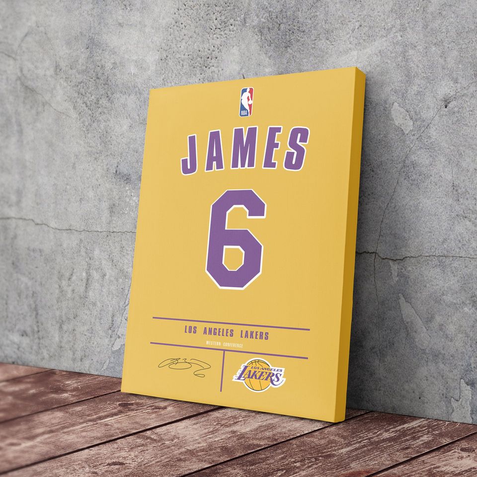 Lebron James Jersey Art Poster