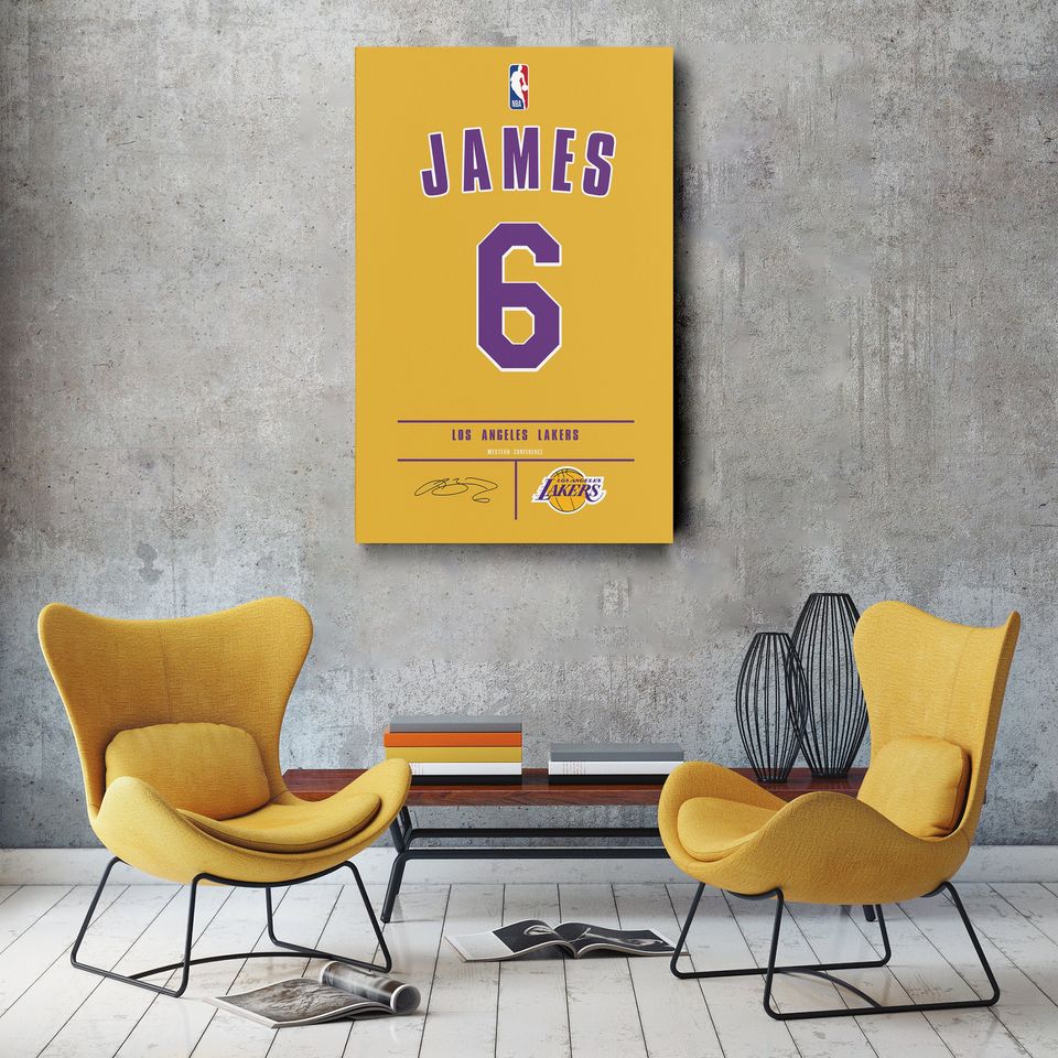 Lebron James Jersey Art Poster