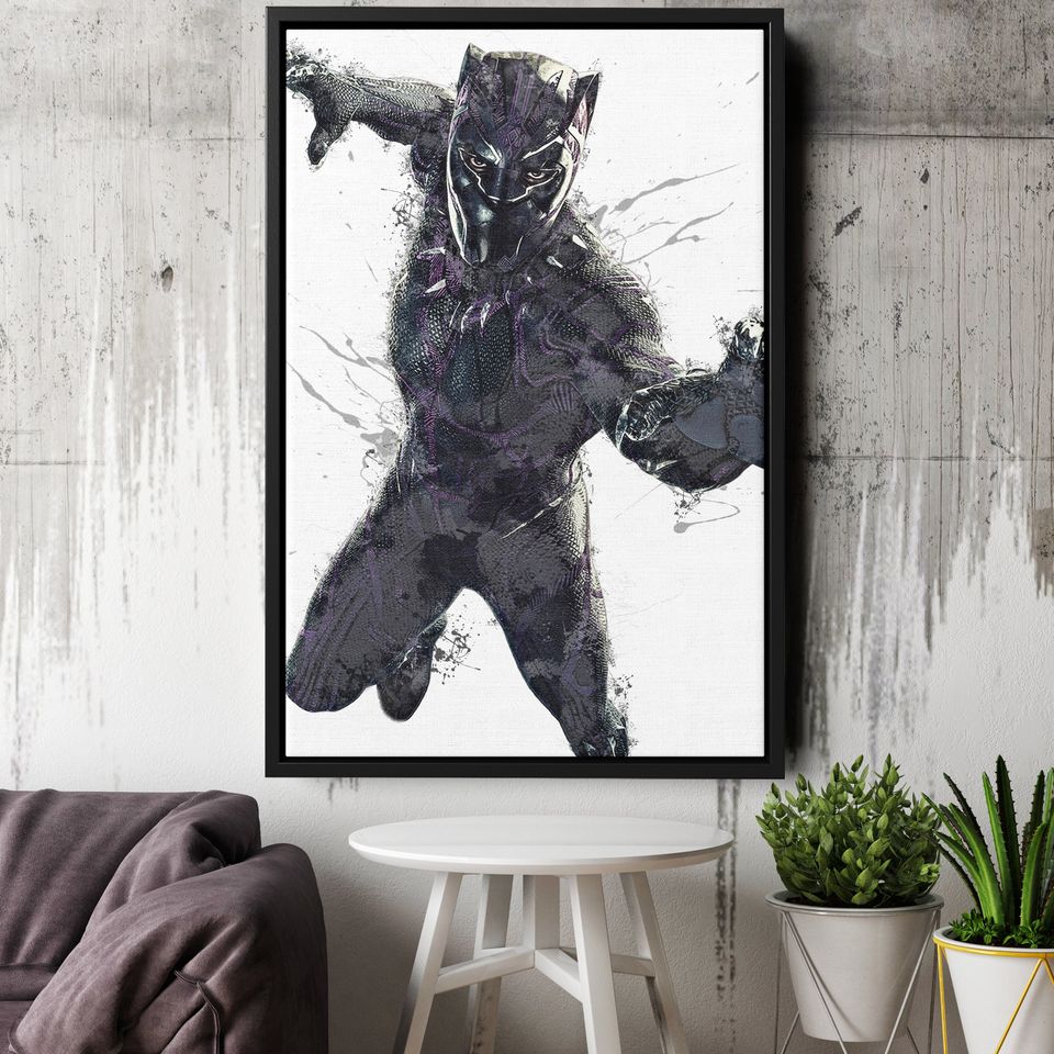 Black Panther Poster Marvel Superhero Comics Posters
