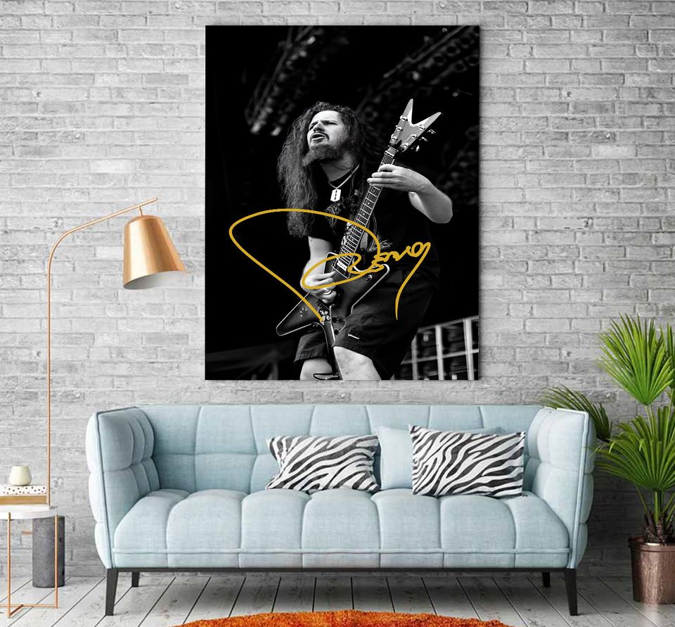 Mayhem Skull Dimebag Darrell Memorial Signature Poster