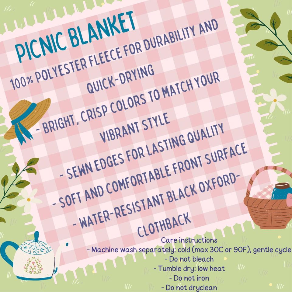 Floral Patchwork Picnic Mats: Waterproof Cottagecore Outdoor Mat