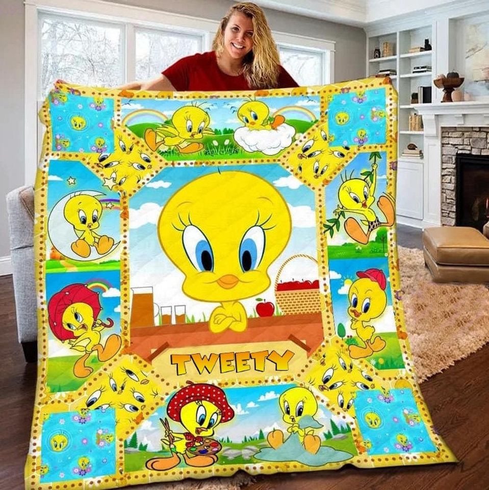 Tweety Bird Blanket, Tweety Bird Fleece Blanket
