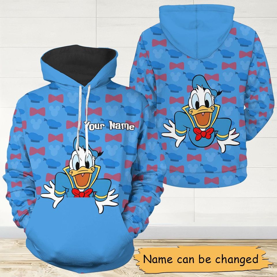 Donald Duck Hoodie Legging, Personalized Gift For Mom, Intermational Women's Day Gift, Mother's Day Gift, Gift For Women