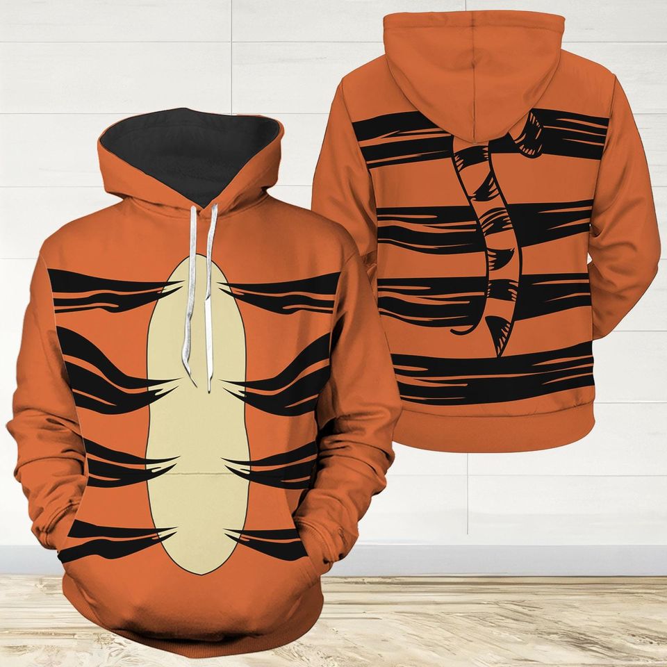 Winnie The Pooh Tigger Hoodie Legging, Tigger Costume Cosplay Sweatshirt, Spooky Shirt, Disneyworld Shirt, Pooh Bear Womens Hoodie