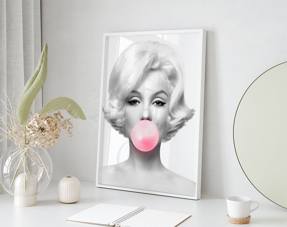 Marilyn Monroe  Bubble Gum Poster