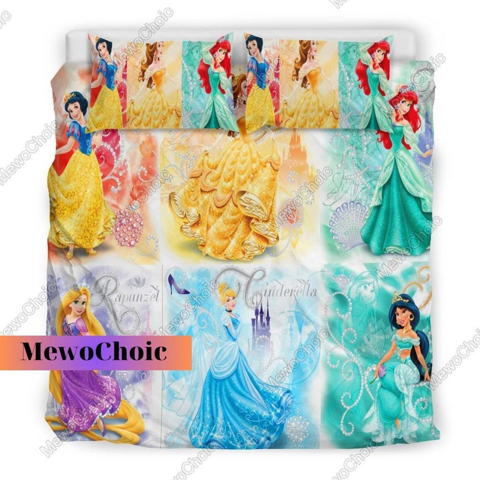 Disney Princess Bedding Set, Disney Princess Characters Bedding Sets