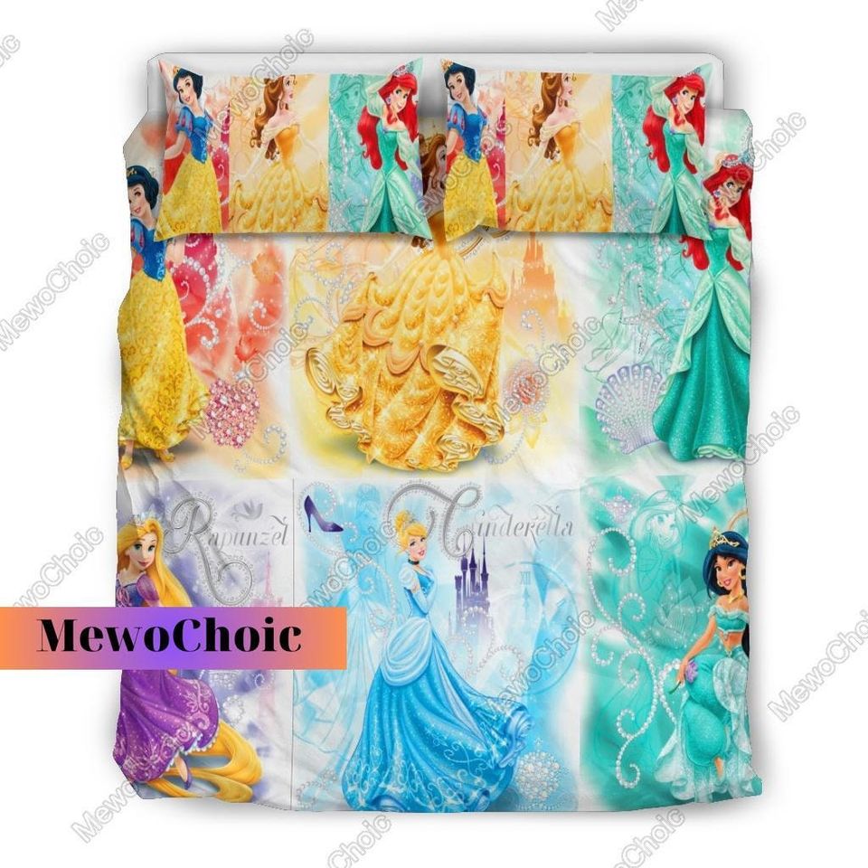 Disney Princess Bedding Set, Disney Princess Characters Bedding Sets