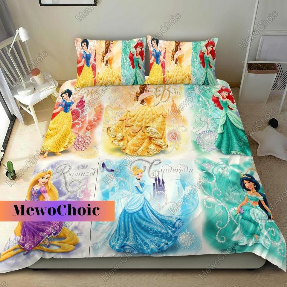 Disney Princess Bedding Set, Disney Princess Characters Bedding Sets