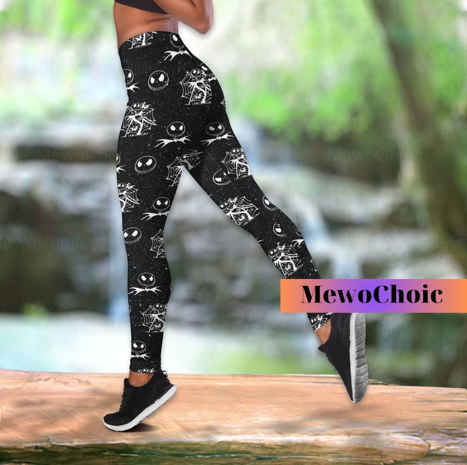 Halloween Tank Top, Workout Tops, Gym Leggings, Eeyore Lover Gift