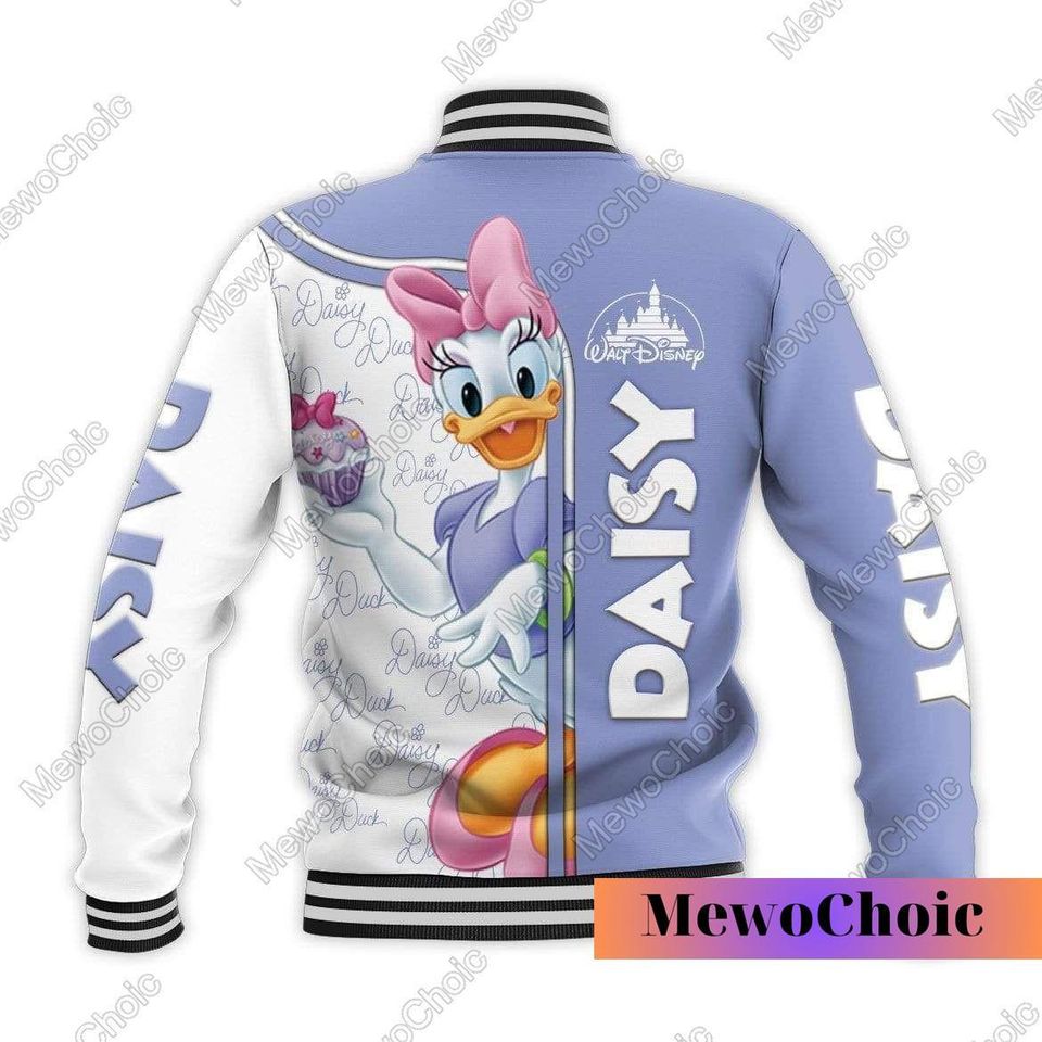 Halloween Daisy Duck Baseball Jacket, Daisy Duck Jacket, Disney Jacket