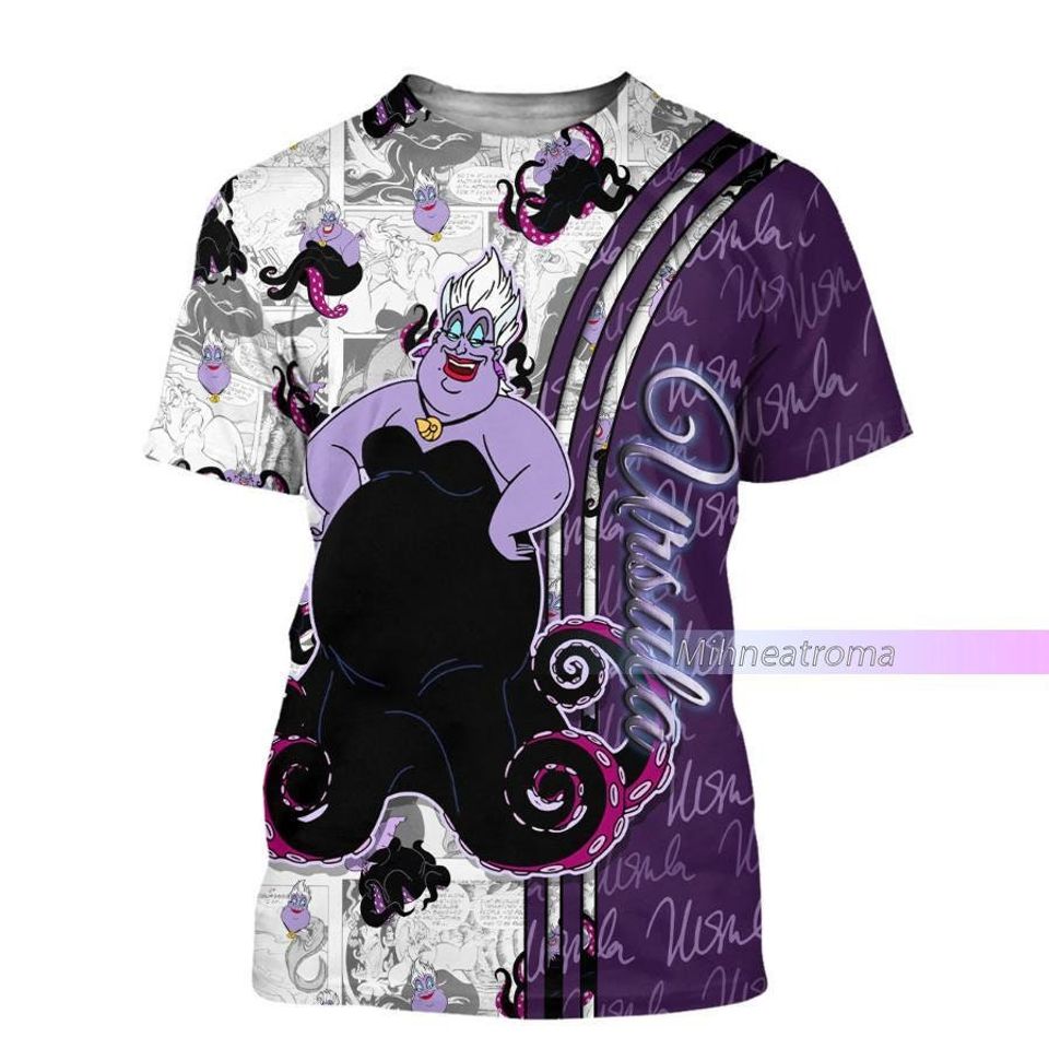 Ursula Shirt Disney Villain 3D Shirt