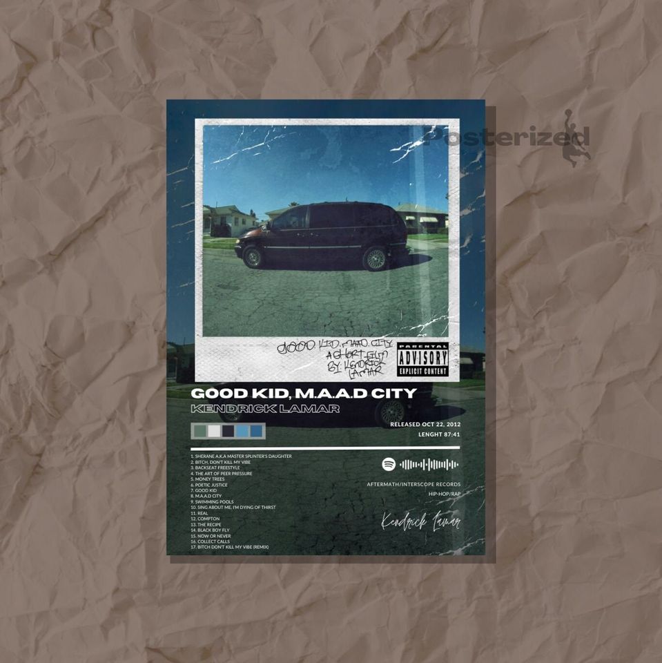 Kendrick Lamar - good kid, maad city - Poster