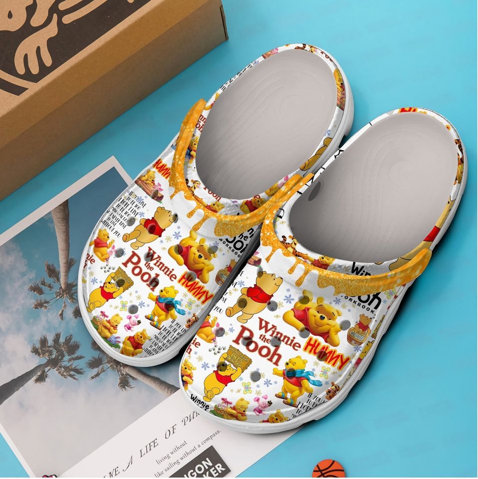 Winnie The Pooh Cartoon Clogs, Pooh Summer Clogs
