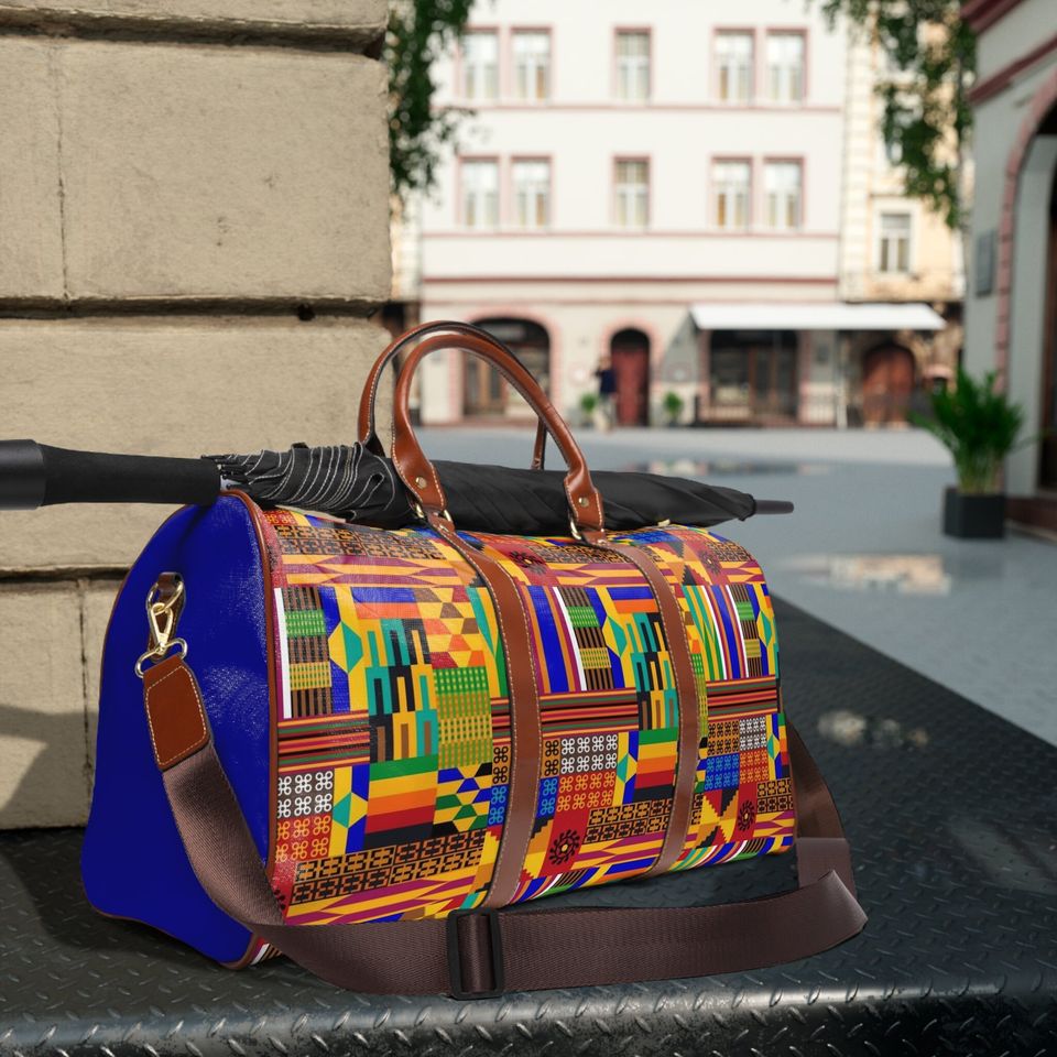 Afro print Ghana Waterproof Travel Bag