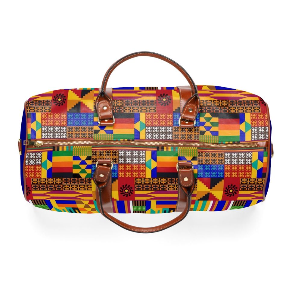 Afro print Ghana Waterproof Travel Bag