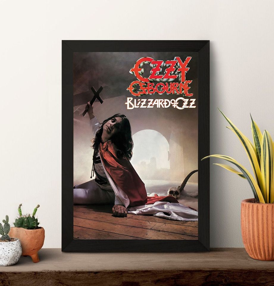Ozzy Osbourne Blizzard of Ozz Poster – Classic Rock Wall Decoration